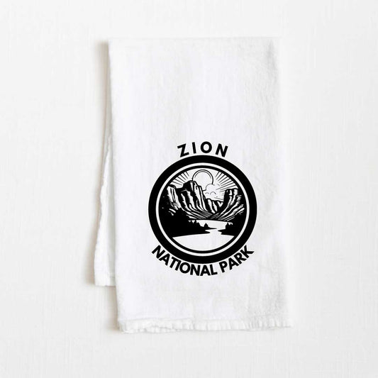 Zion National Park Flour Sack Kitchen Towel - 36” x 32”